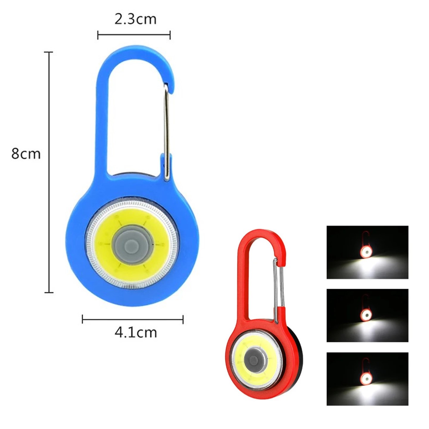 COB Carabiners flashlight/Pocket Torch Lamp 6