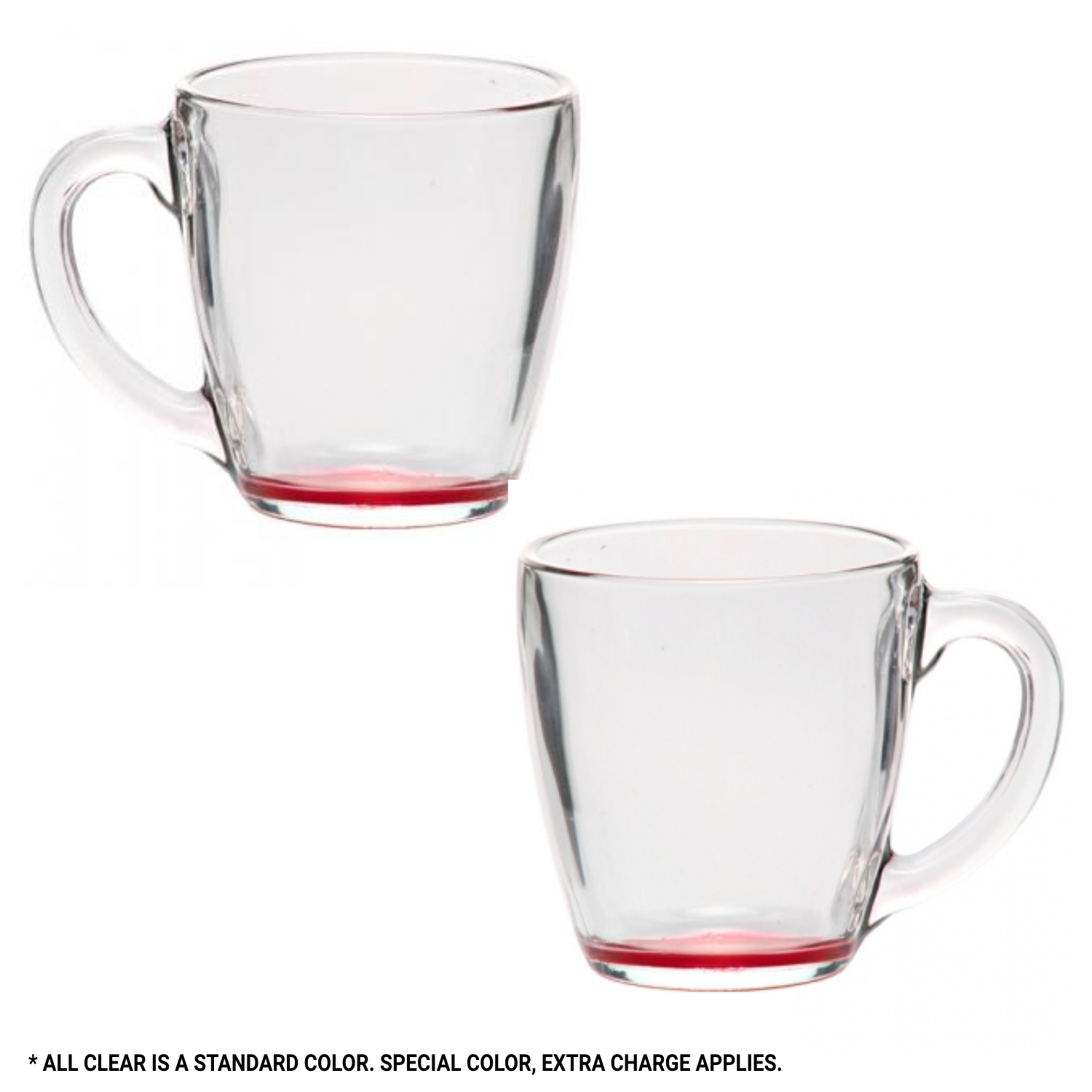 Clear Elegant Tapered Glass Mug, 15.5 oz. 8