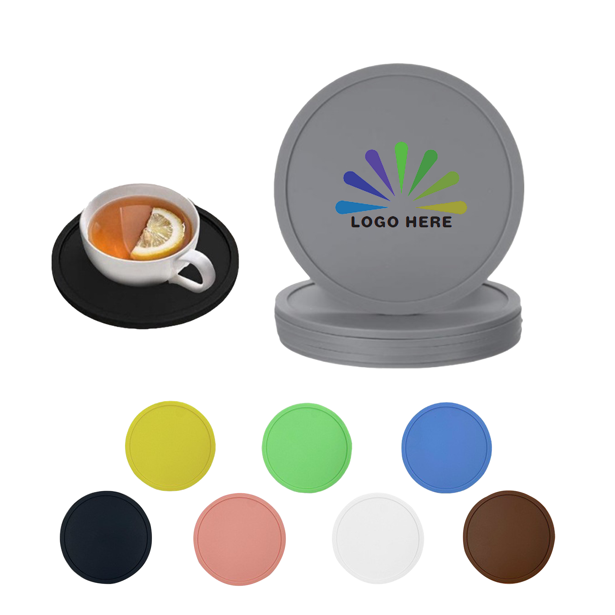 Solid-Color Portable Silicone Cup Holder 3