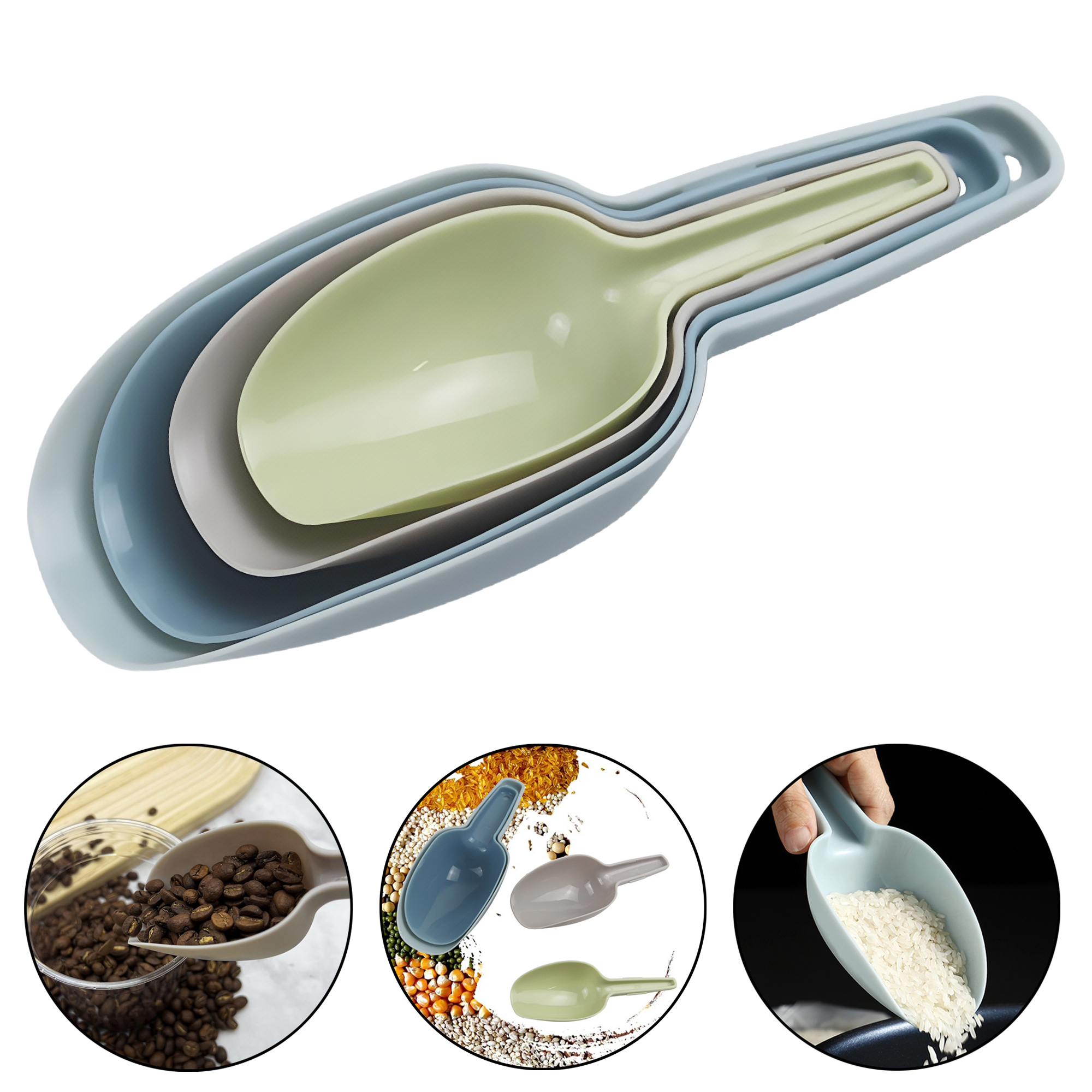 Thickened Multi-Purpose Plastic Scoop for Grains 2
