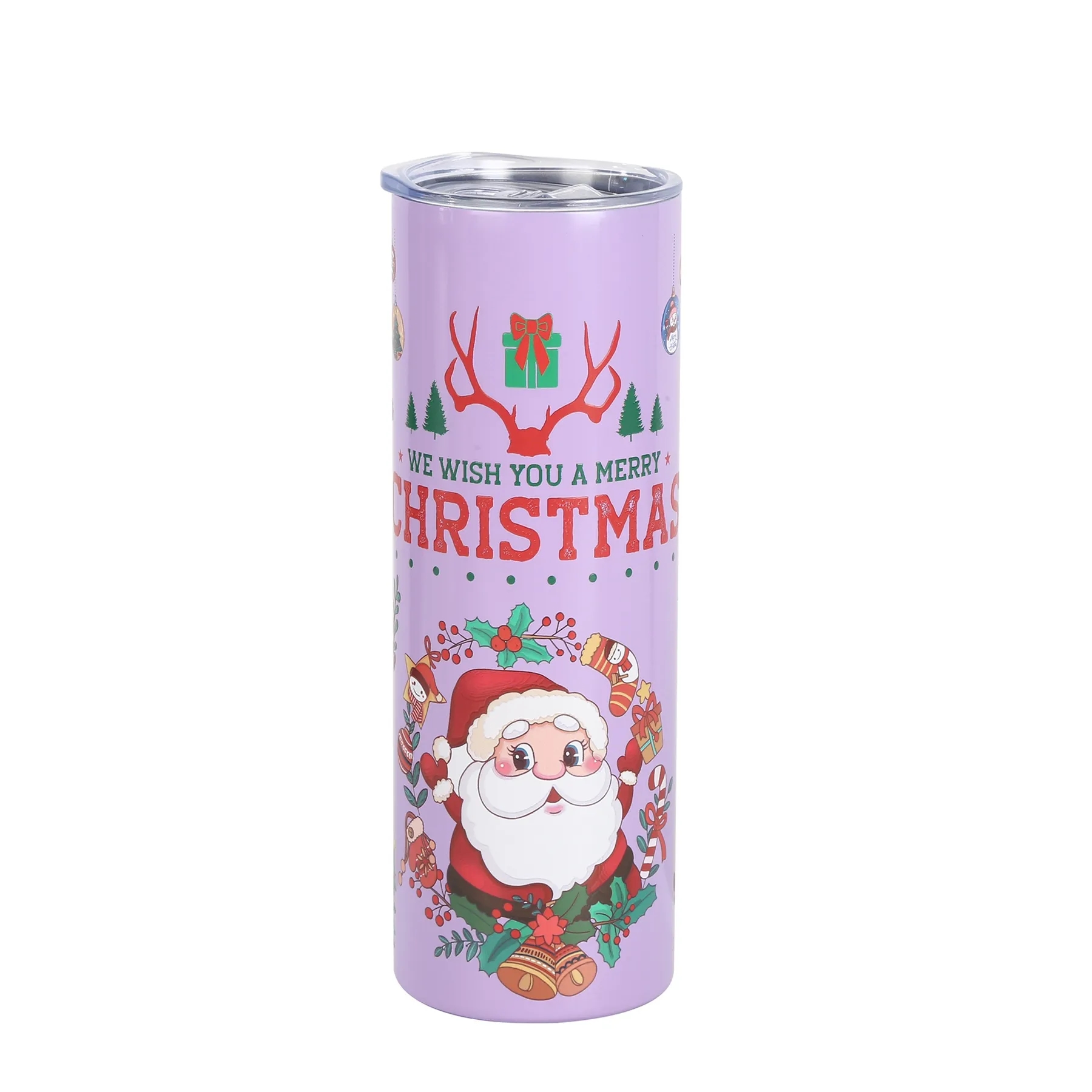 20 Oz. Custom Christmas Pattern Stainless Steel Vacuum Cup 8