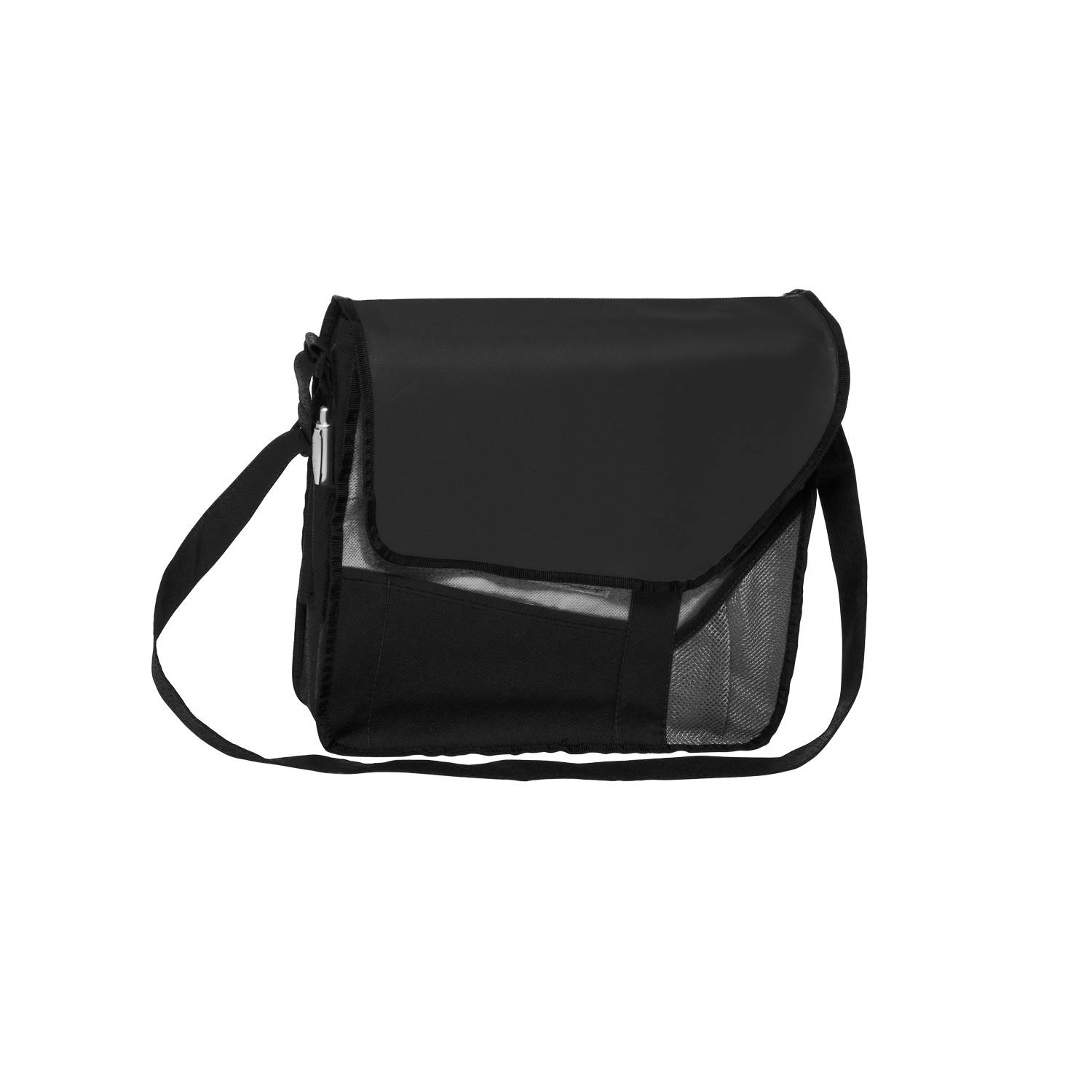 Nonwoven Slant Flap Messenger Bag with Shoulder Strap 4