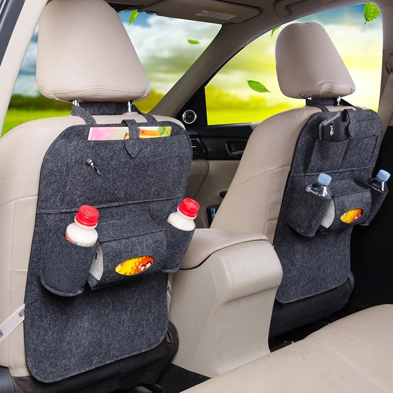 Pu Leather Car Backseat Organizer With Tablet Holder 3