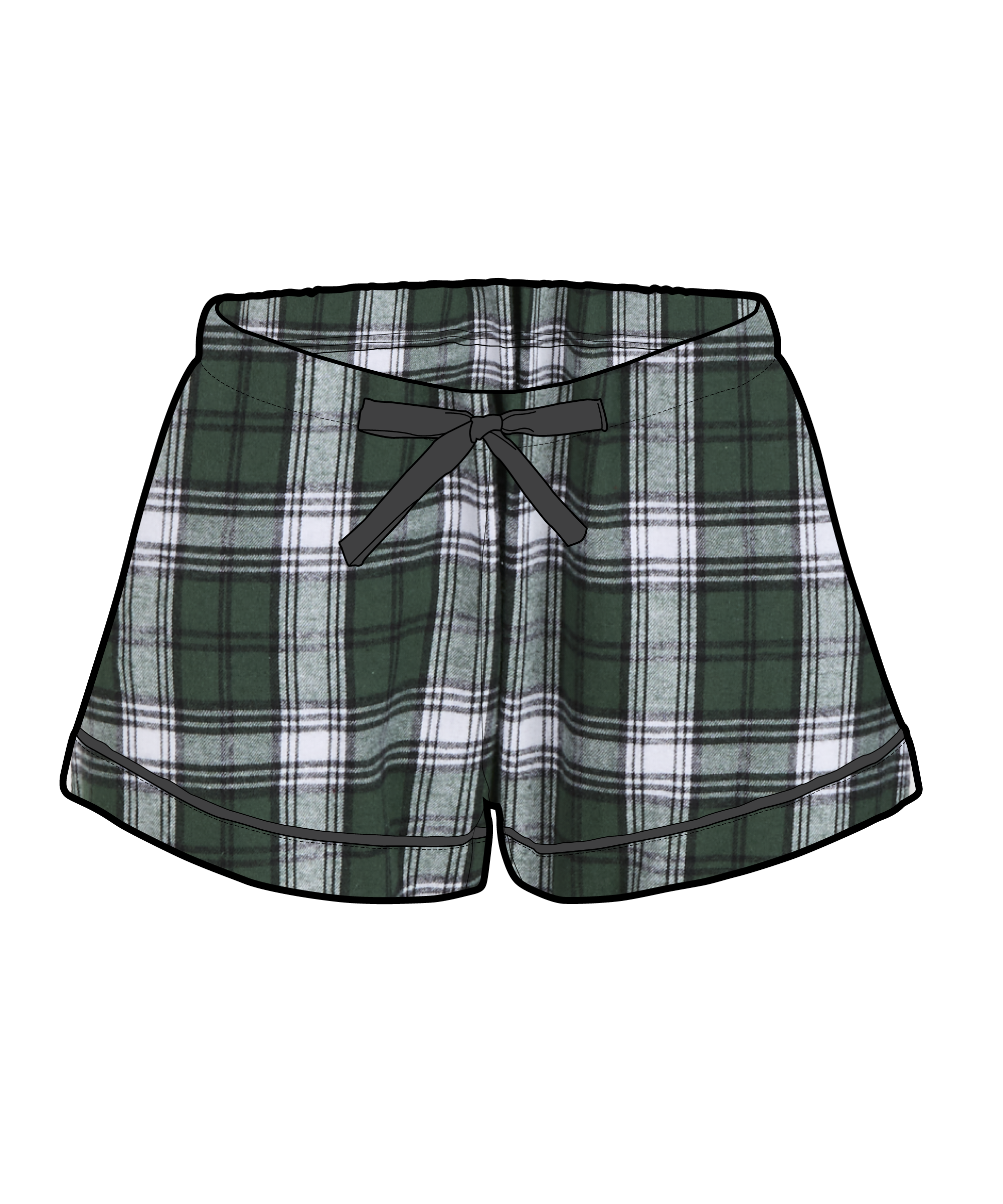 BOXERCRAFT WOMEN'S FLANNEL SHORT 22