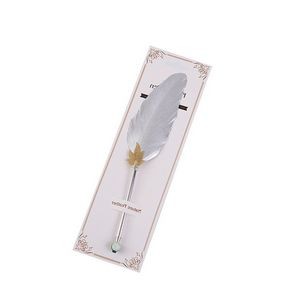 Golden Silver Feather Pen 19