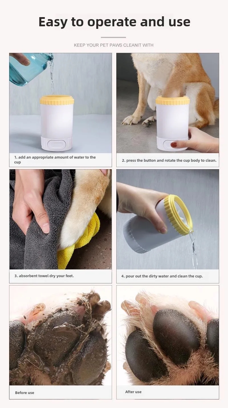 Wholesale Dog Paw Cleaner Cup - Silicone Mud Paw Washer for Small & Medium Dogs 4