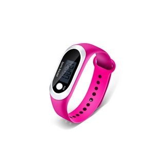 Sports Bracelet Watch With Pedometer Digital Display And Adjustable Band 17