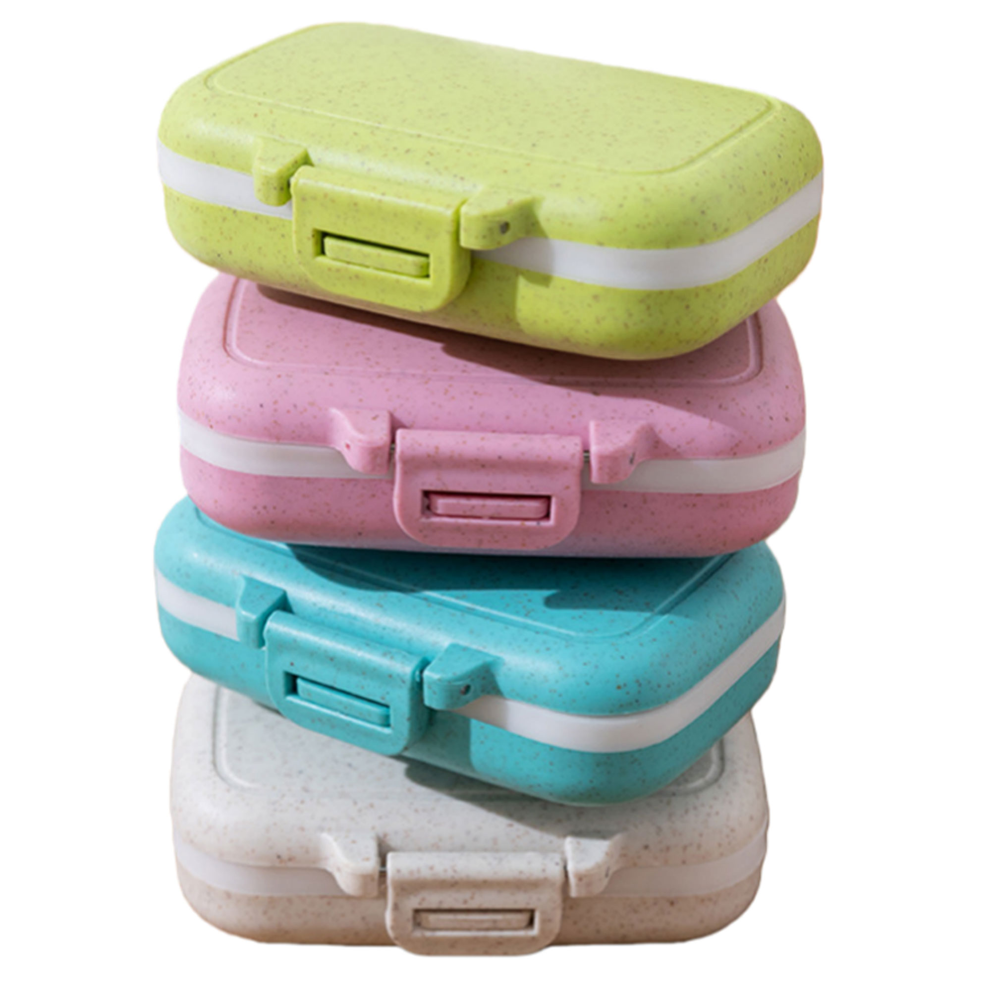 MOQ50 3 Compartments Portable Small Pill Case 4