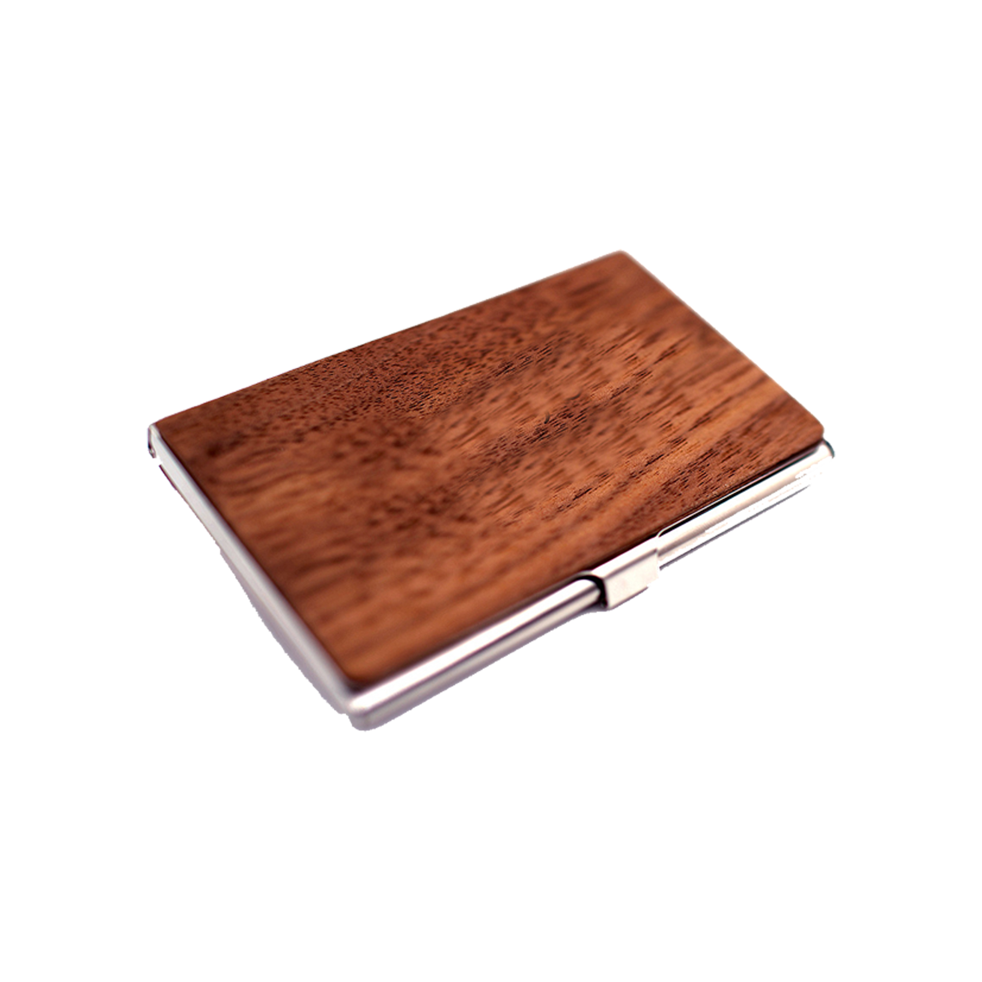 Metal/Wood Business Card Case, custom desk accessory with logo imprint 6
