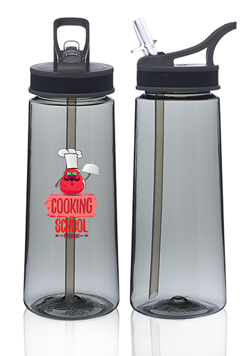 22 oz. Sports Water Bottles with Straw 16