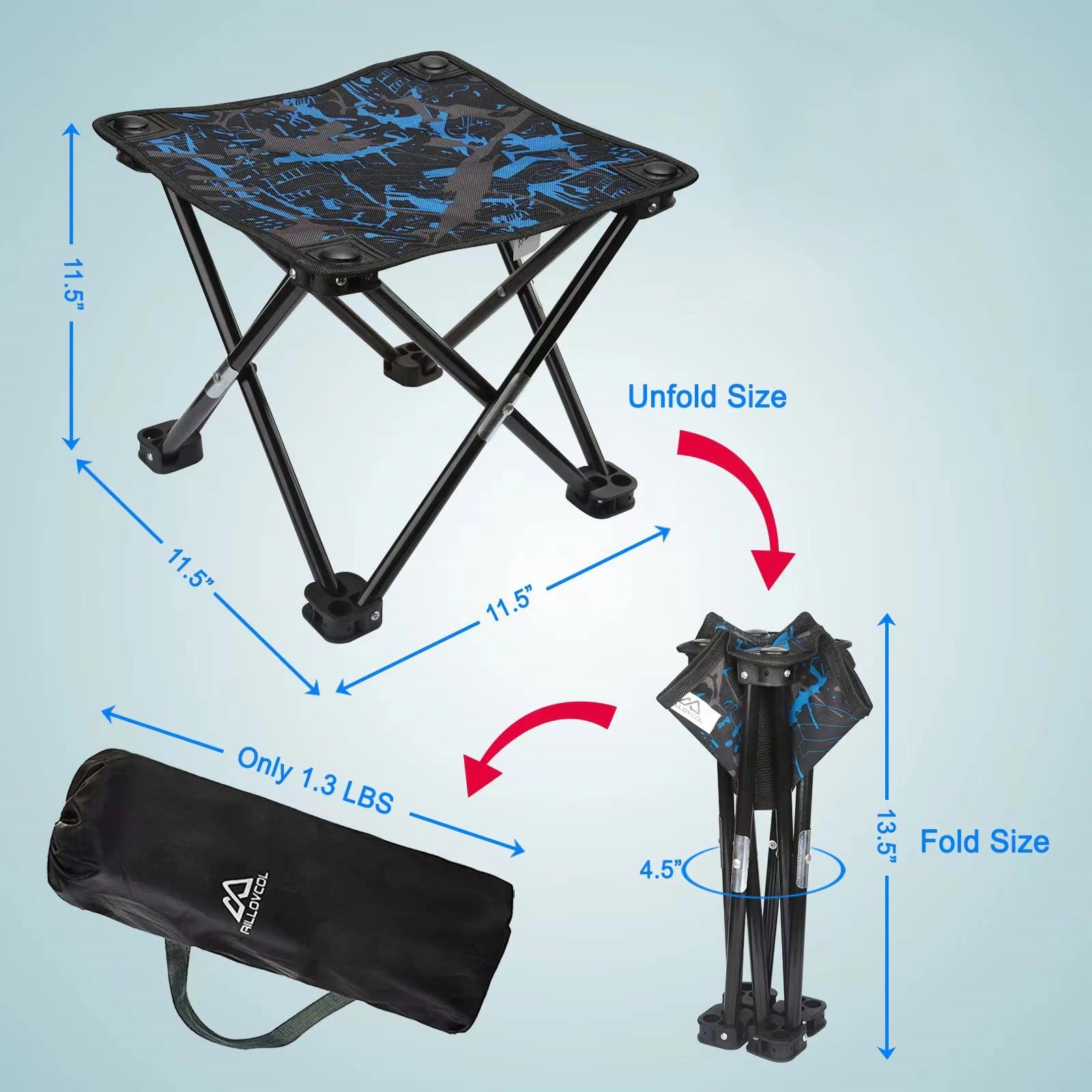 Folding Camp beach stool 3