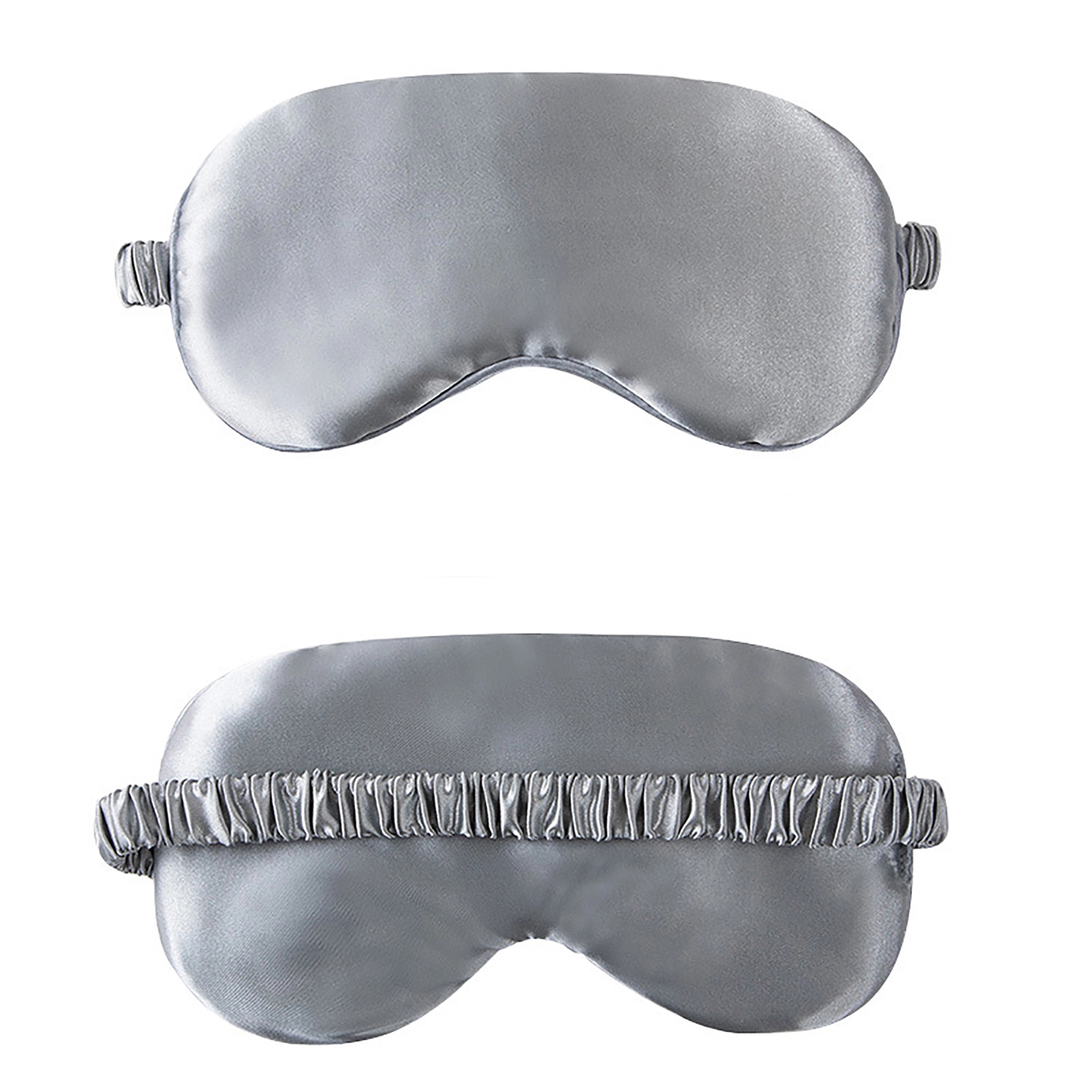 MOQ 50pcs Travel Soft Imitated Silk Fabric Sleep Eye Mask 3