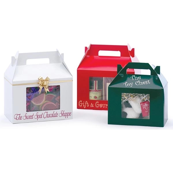 White Gloss Gable Box w/ Window