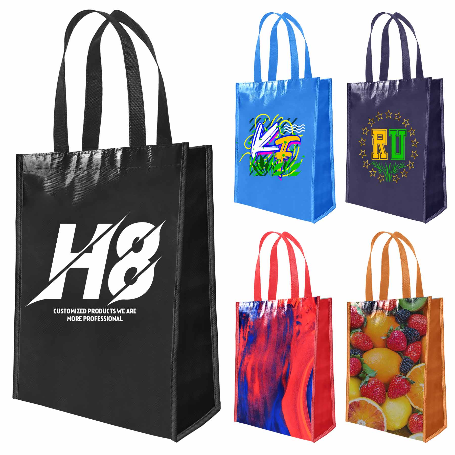 Laminated Grocery Tote Bag 1
