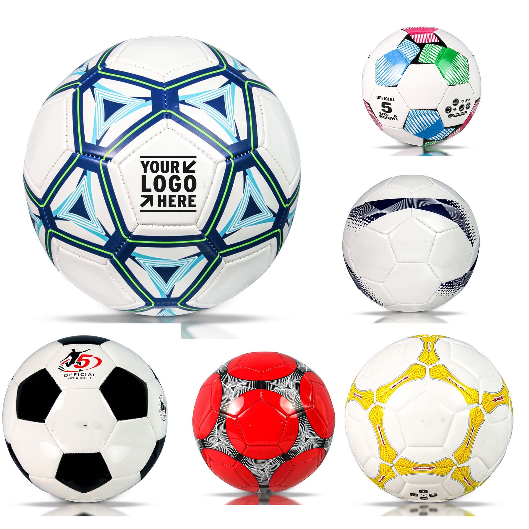 Kids Outdoor Color Change Soccer Stuff with Carry Net Needles Air Pump 3