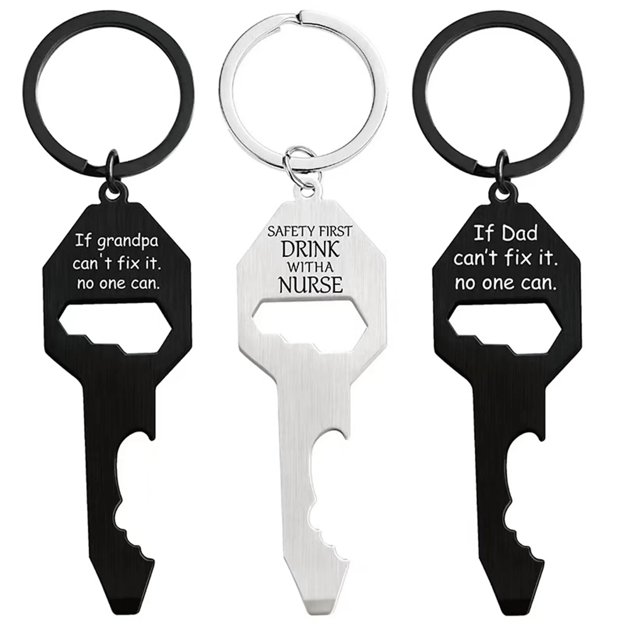 Keychain Blank Material Bottle Opener Customizable Logo 3