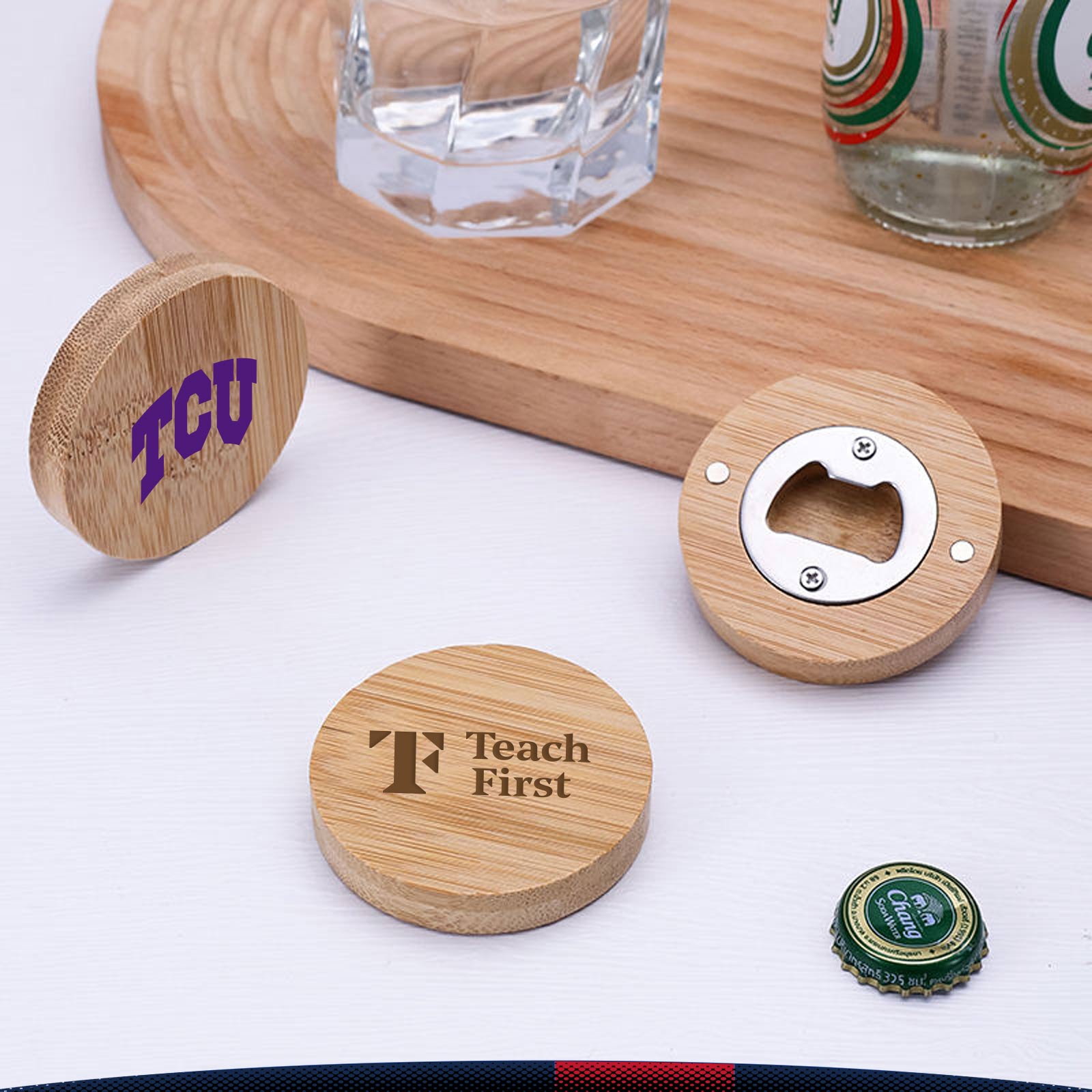 Nyatoh 2in1 Bamboo Magnetic Bottle Opener 5