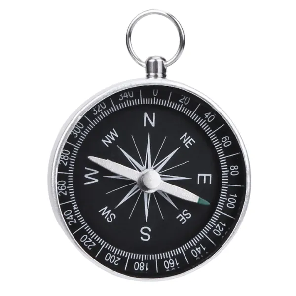 Metal Aluminum Alloy Compass with Keychain 4