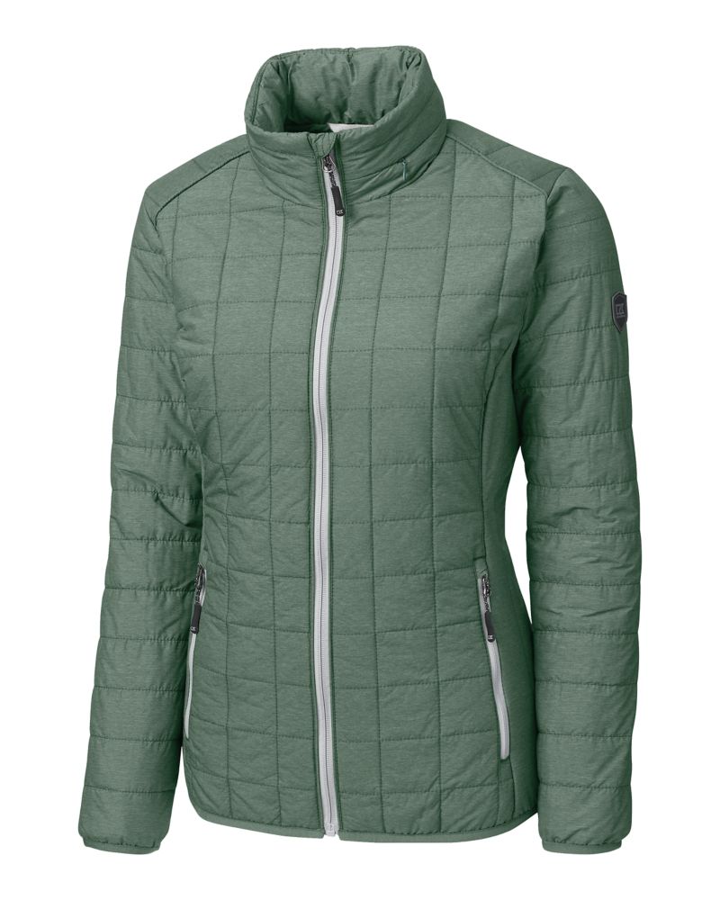 Cutter & Buck Rainier Recycled Insulated Puffer Womens Full Zip Jacket 15