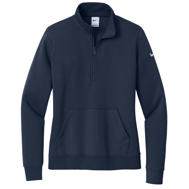 Nike Ladies Club Fleece Sleeve Swoosh 1/2-Zip 9