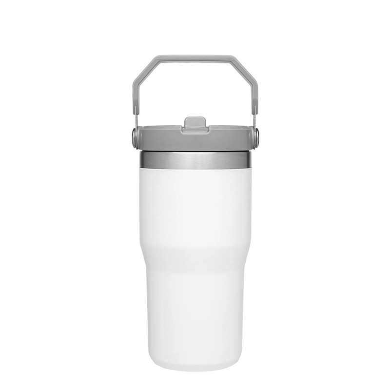 20 Oz Vacuum Flip Straw Tumbler (Silk-screen / Laser Engraved) 2