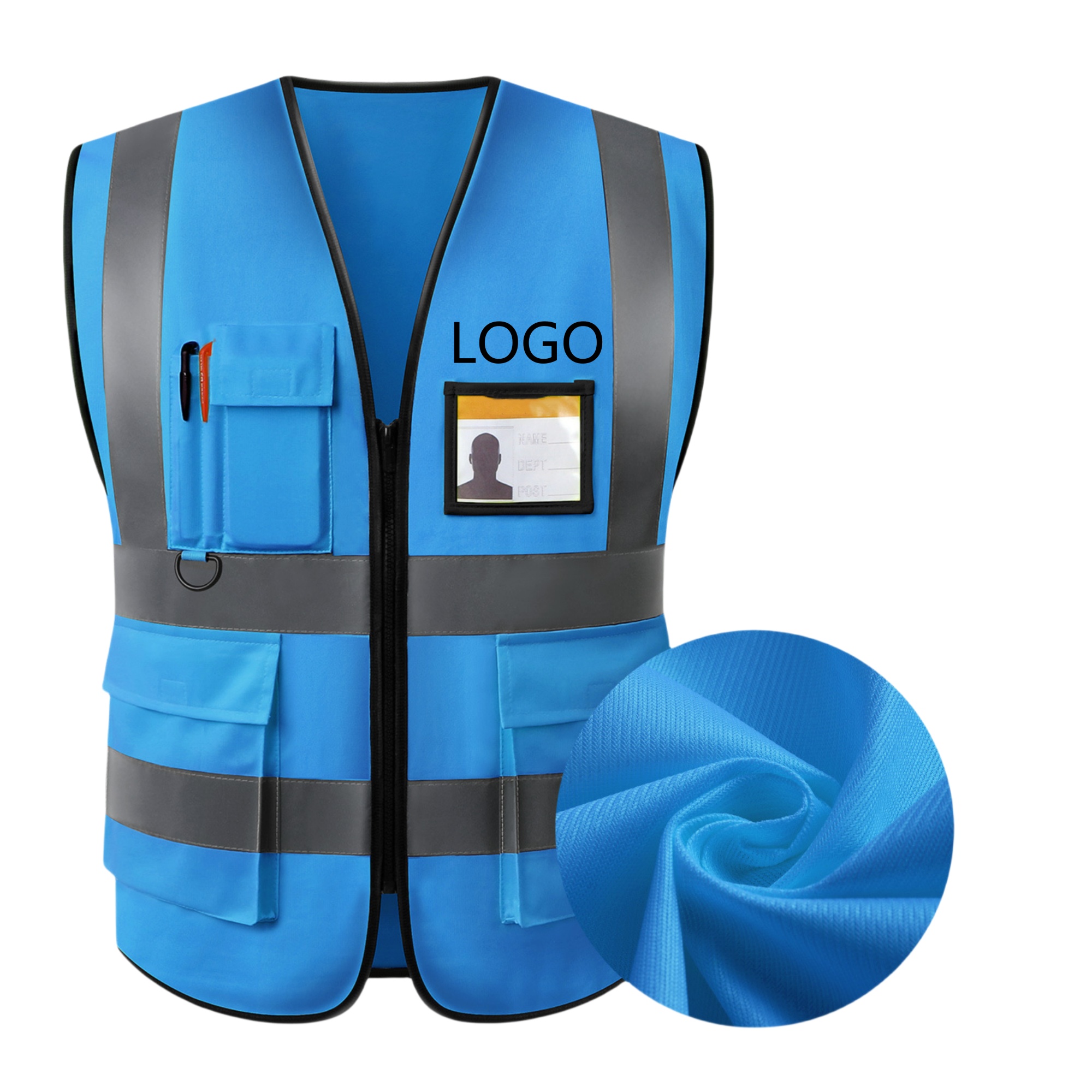 Multi Pocket Reflective Safety Vest 3