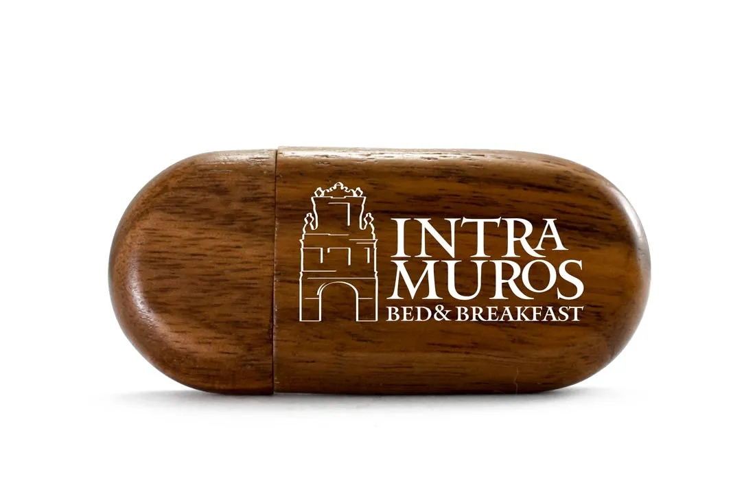 Oval Wooden USB Flash Drive U Disk 6