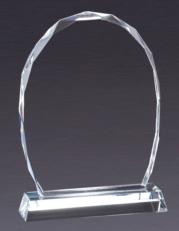 Oval Facet Crystal On Pedestal Base (7" , 8" or 9") 3