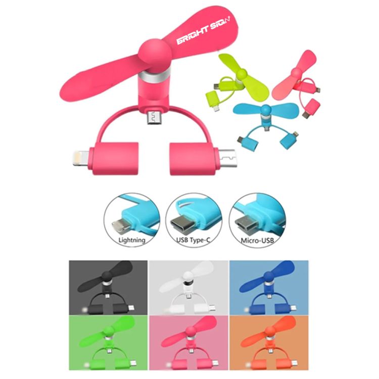 3-in-1 Mini Cellphone Fan 2