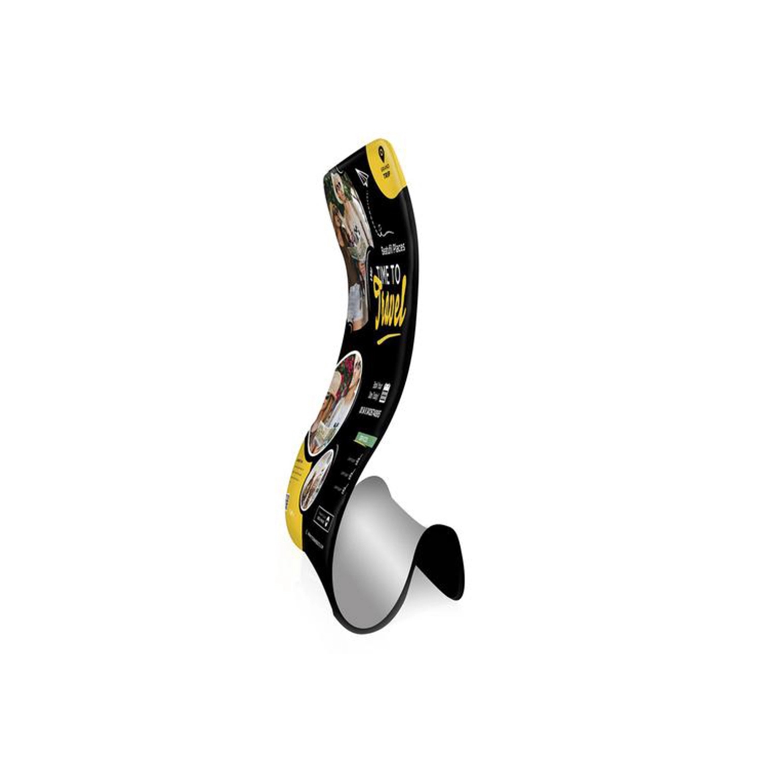 Cobra Shaped Tension Fabric Banner Stand 3