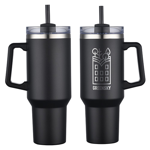 Genoa 40 oz Vacuum Insulated Travel Mug with Straw 1
