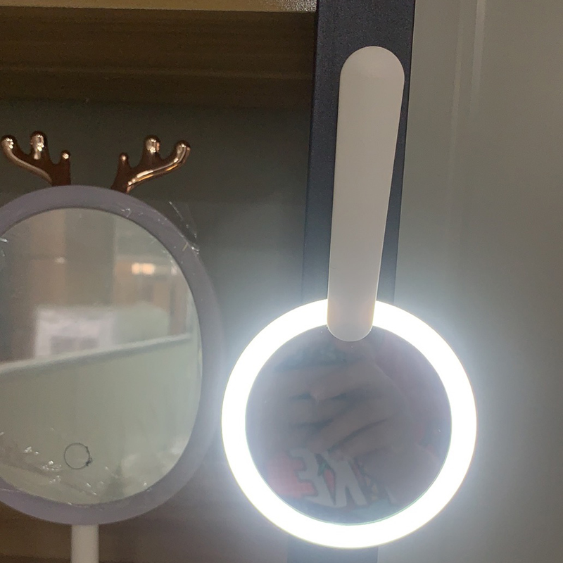 Travel Swivel Foldable Makeup Handheld LED Mirror 7