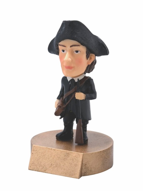 Patriot - Minuteman Mascot Bobble Head Figure 2