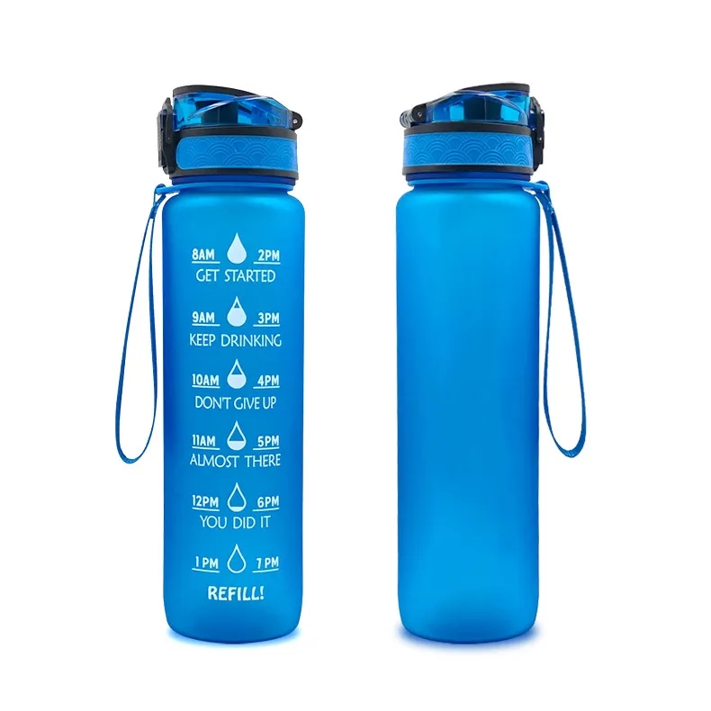 Custom 34 oz Tritan Material Water Bottle with Time Marker 2