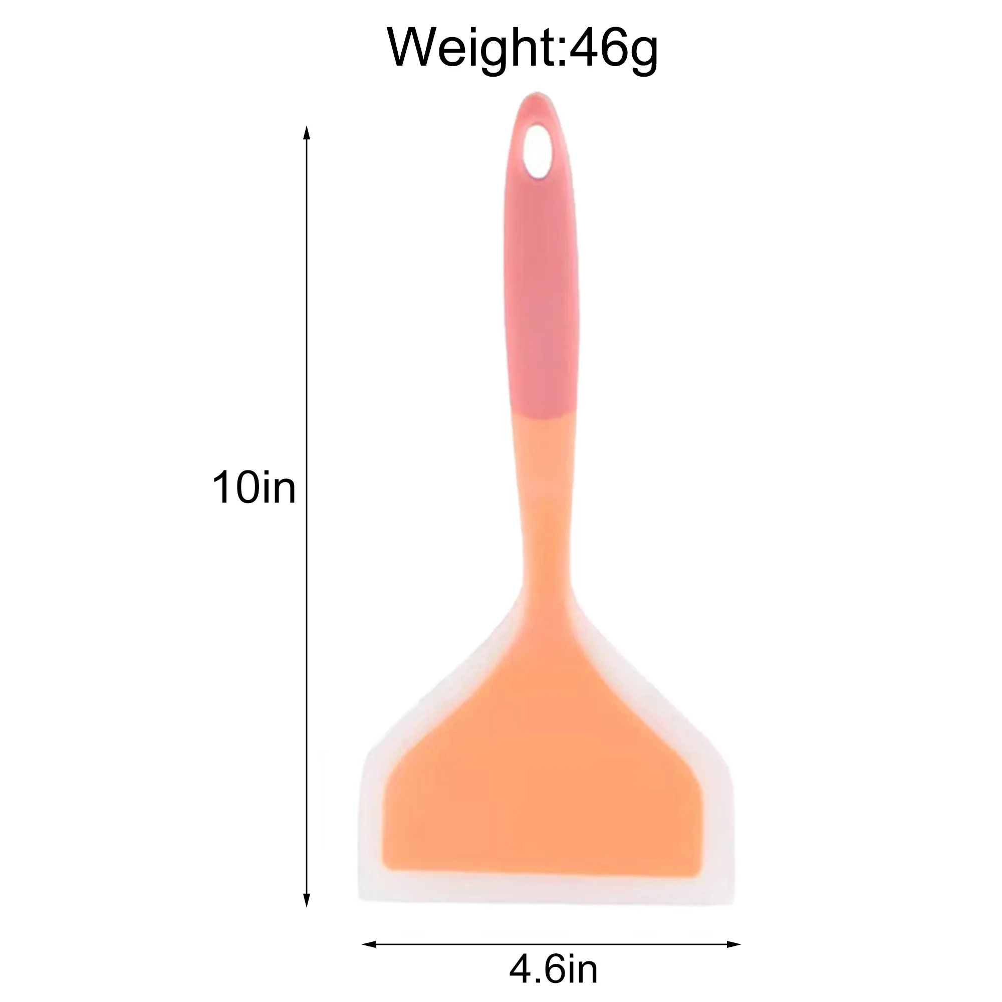Heat Resistant Wide Flat Non-Stick Silicone Pancake Spatula 5