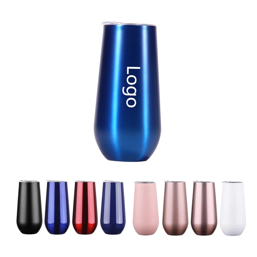 6 Oz. Double Wall Stainless Steel Wine Tumbler 9