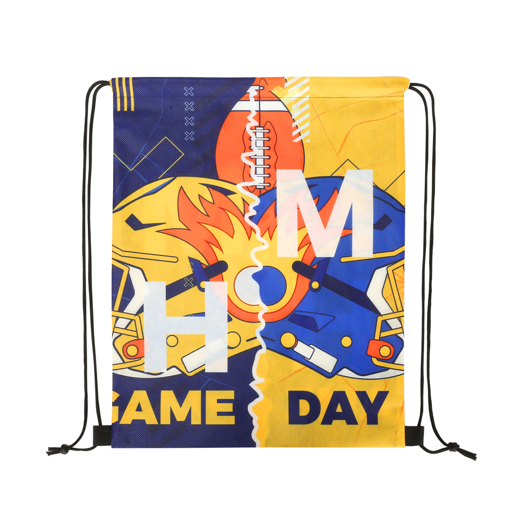 Sublimated RPET Non-Woven Drawstring Backpack 4