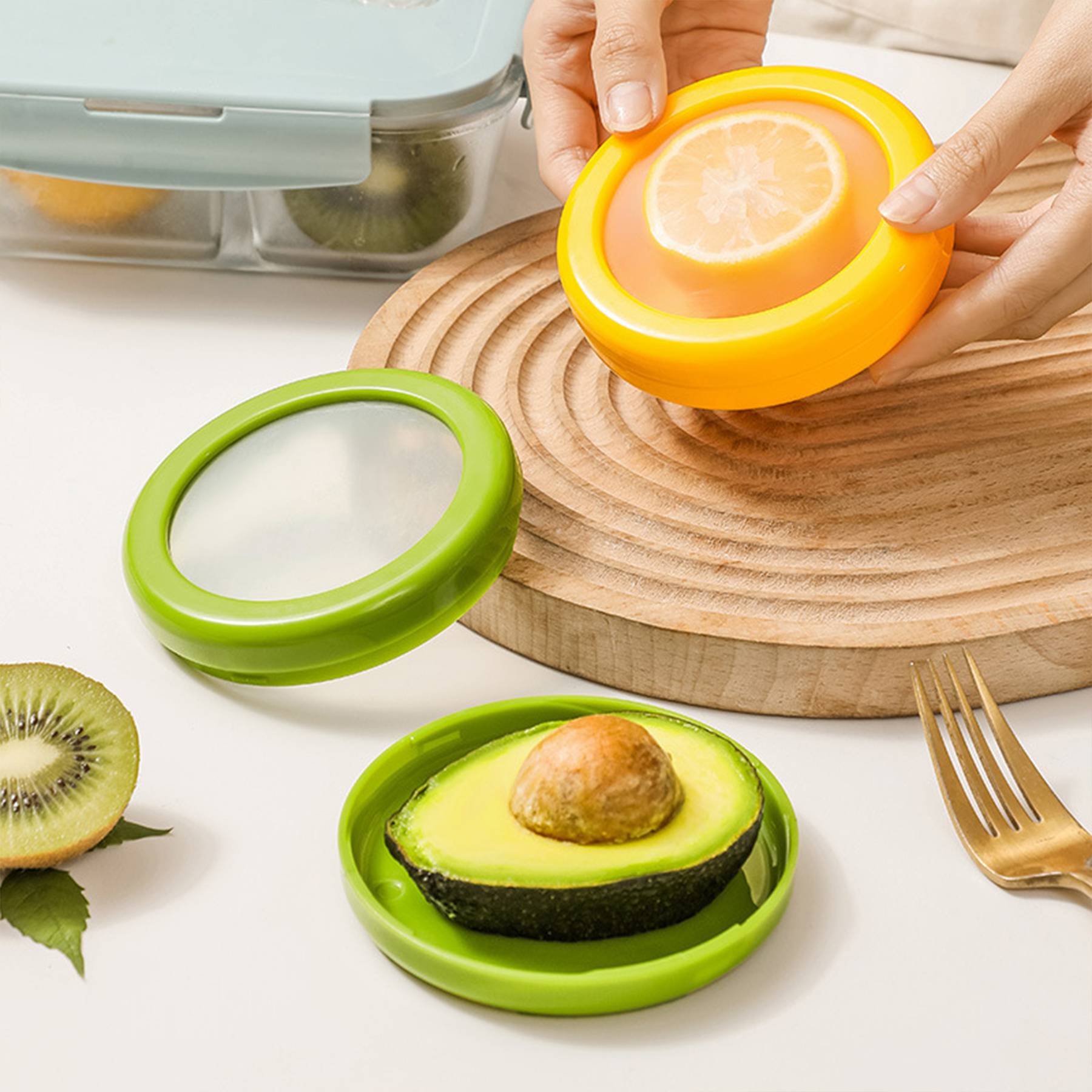 Silicone Separate storage boxes for vegetables and fruits 1