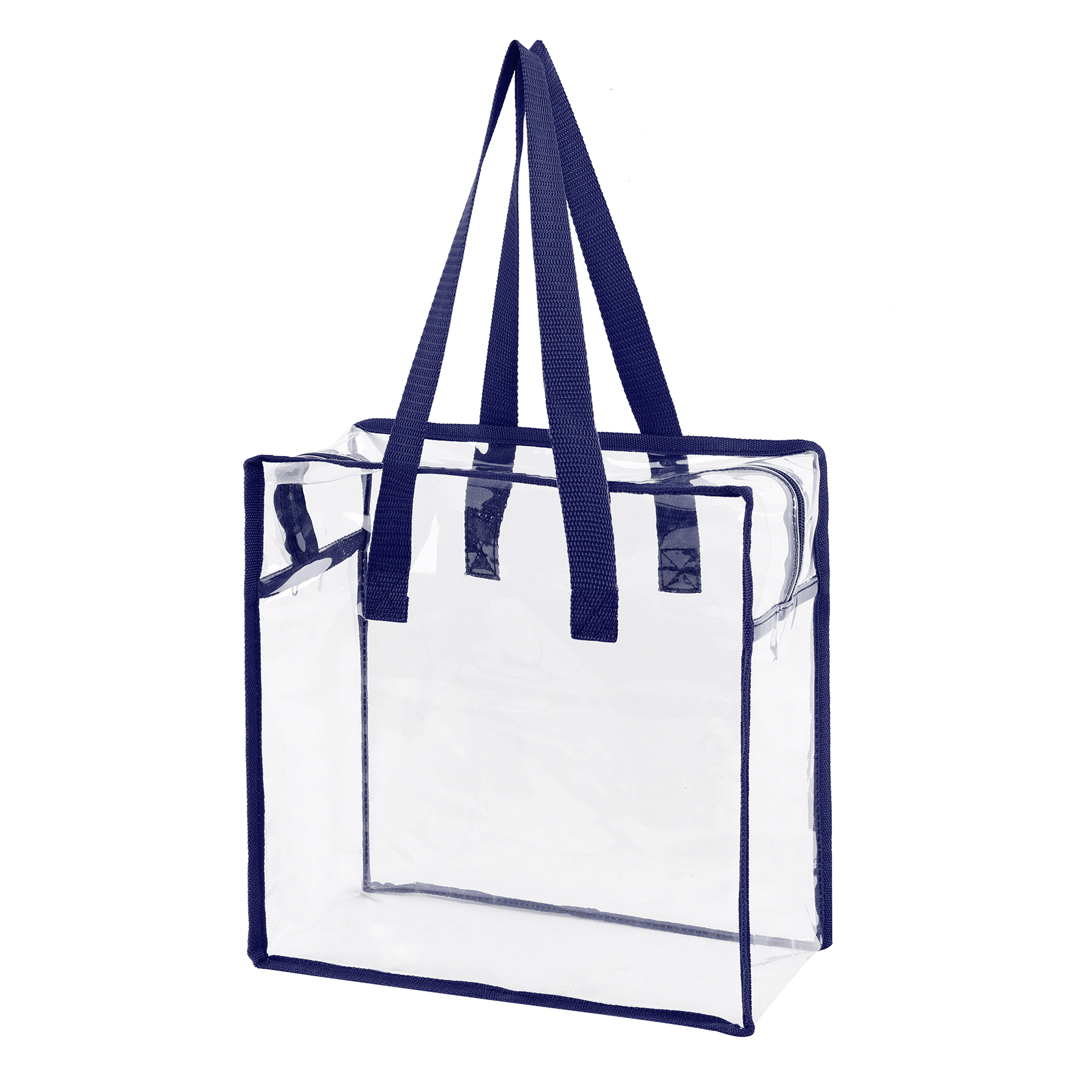 Clear Vinyl Stadium Compliant Zippered Tote Bag 10