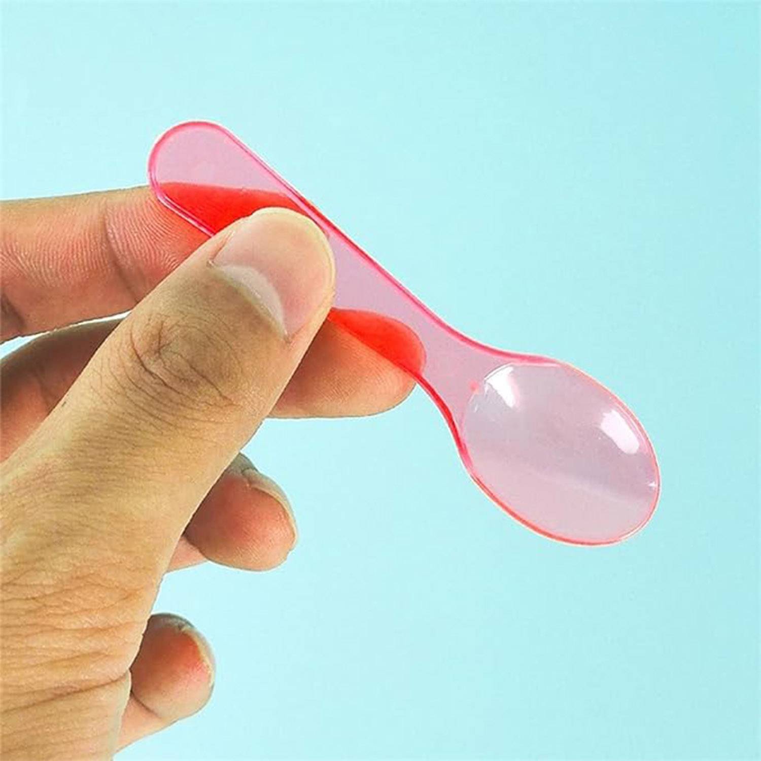 Disposable Mini Plastic Tasting Ice Cream Spoon 2