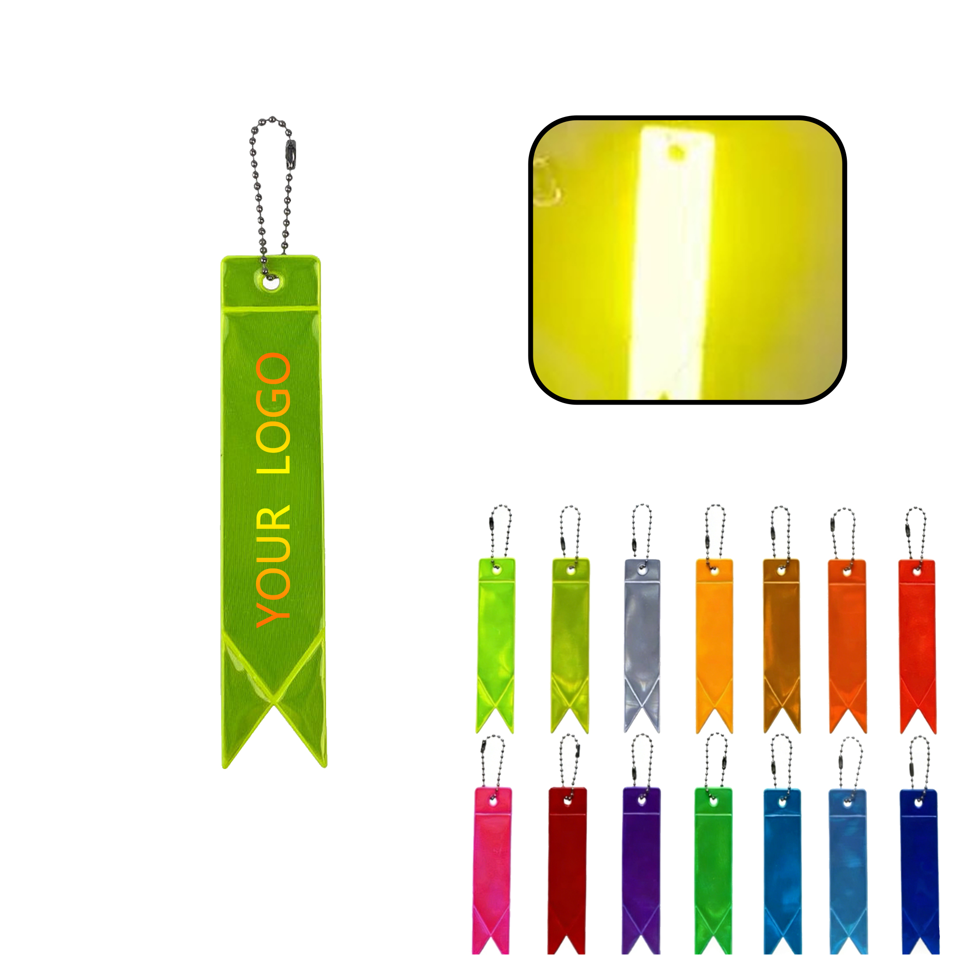 High-Visibility Reflective Pvc Key Strap 2