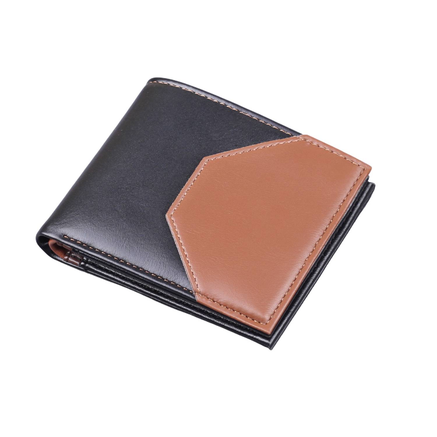Men PU Leather Bifold Wallet Card Holder 3