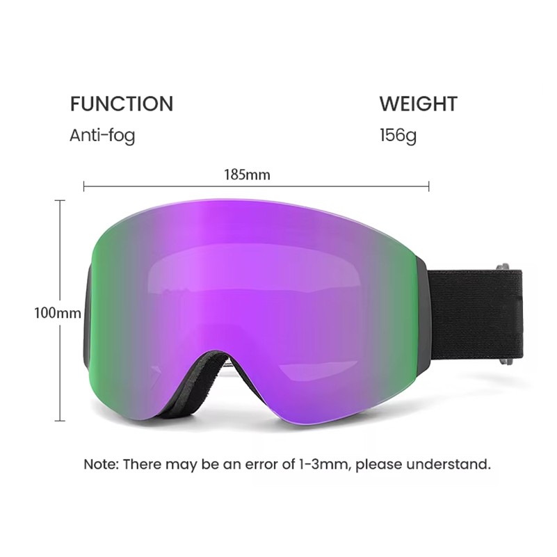 Magnetic Flip UV400 Anti-Fog Ski Goggles 5