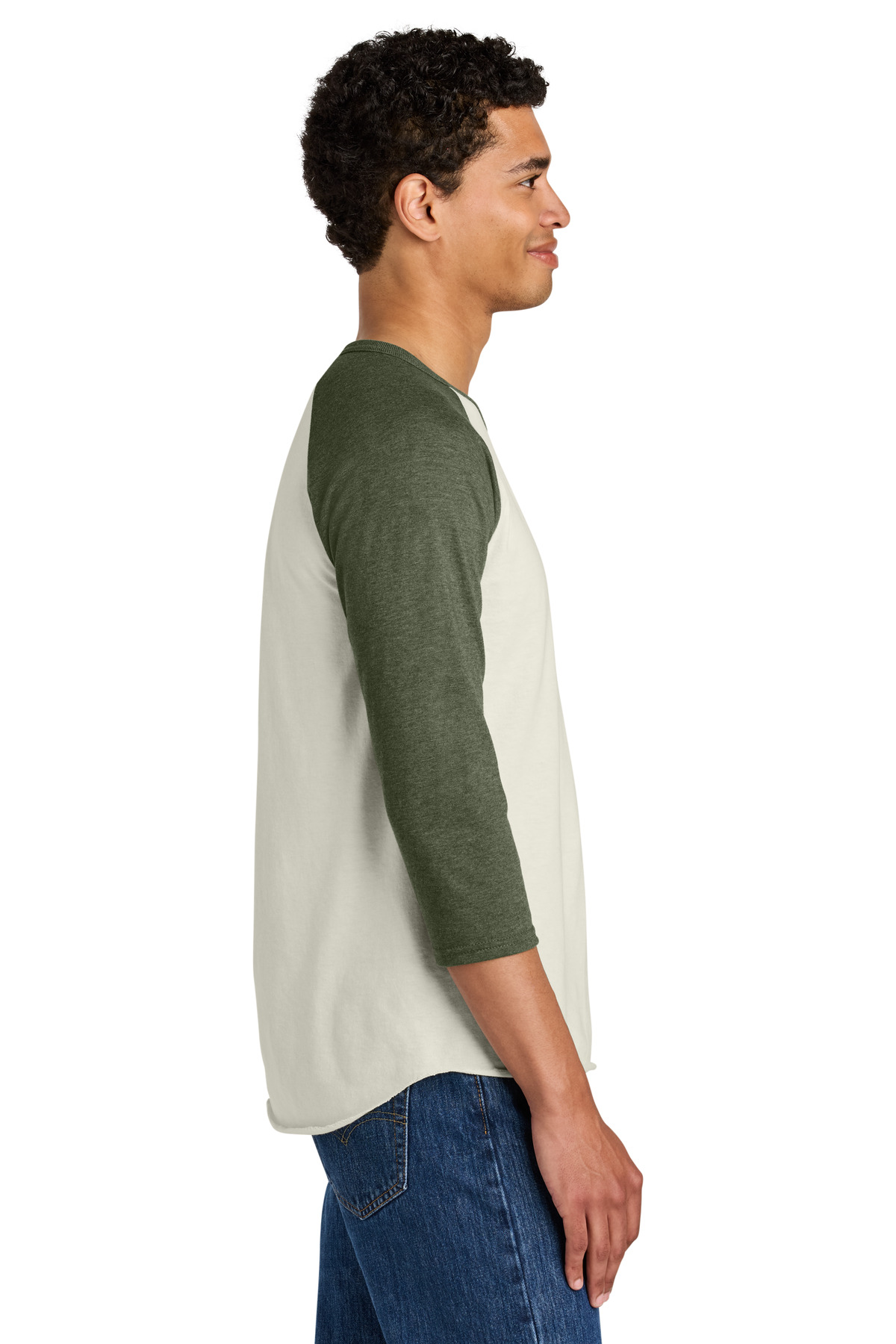 Jerzees Unisex Premium Blend Combed Ring Spun 3/4-Sleeve Raglan 560R 19