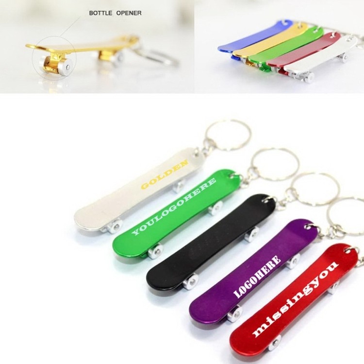 Promotional Finger Skateboard Keychains With Opener 1
