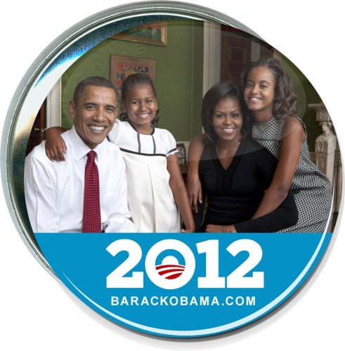 Obama Family, barackobama.com 2012, Political Button