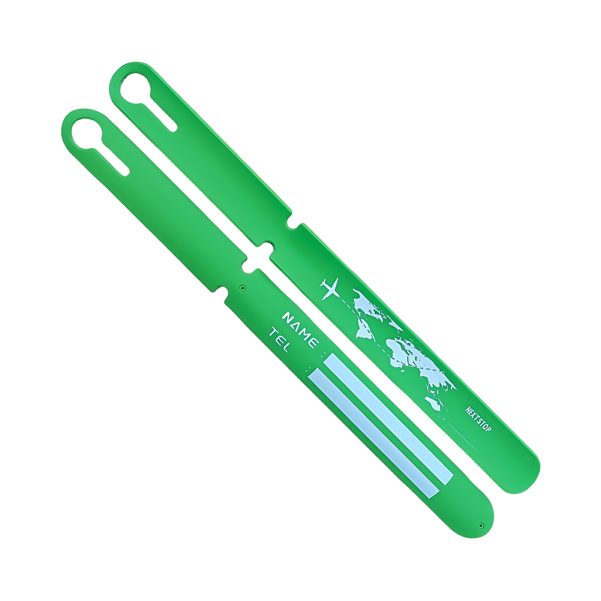 Reusable Silicone Luggage Tag Wristband for Travel Backpack Suitcase Anti-Loss Anti-Peeping 8