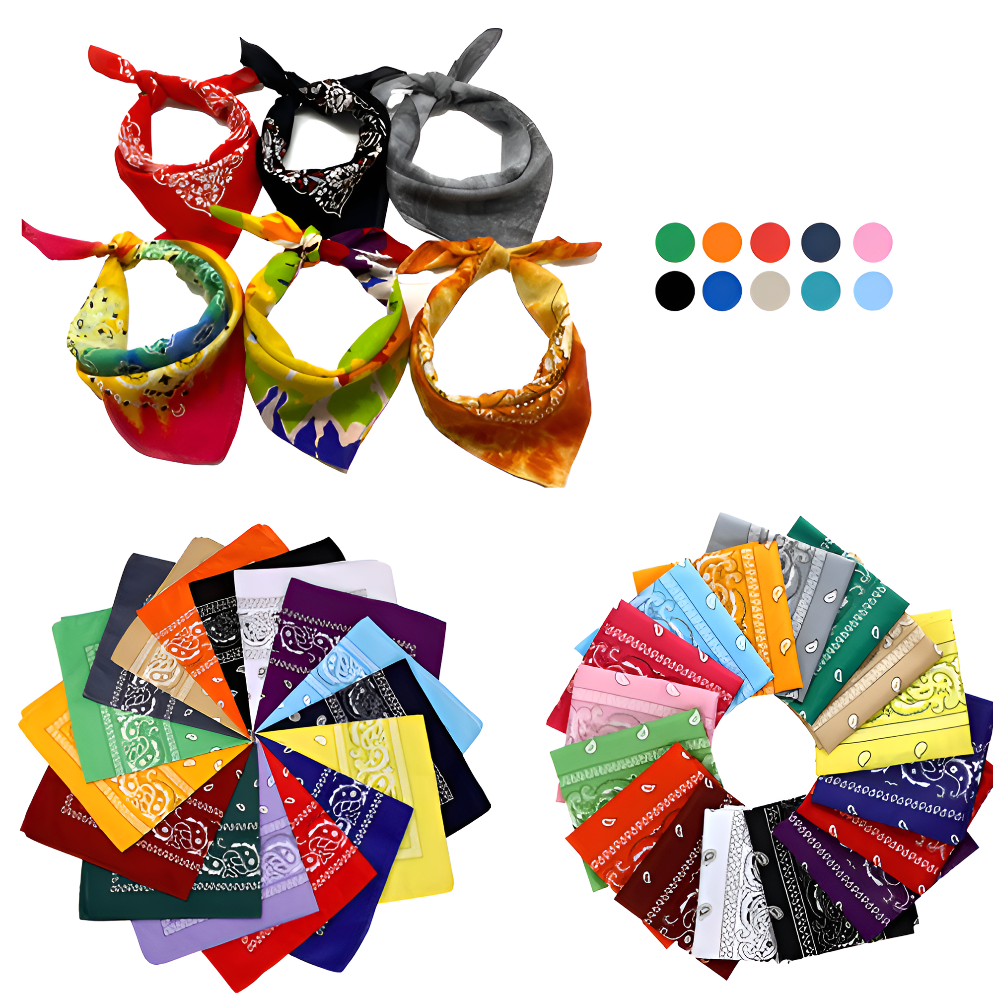 21 inch x 21 Inch Square Headscarf 1