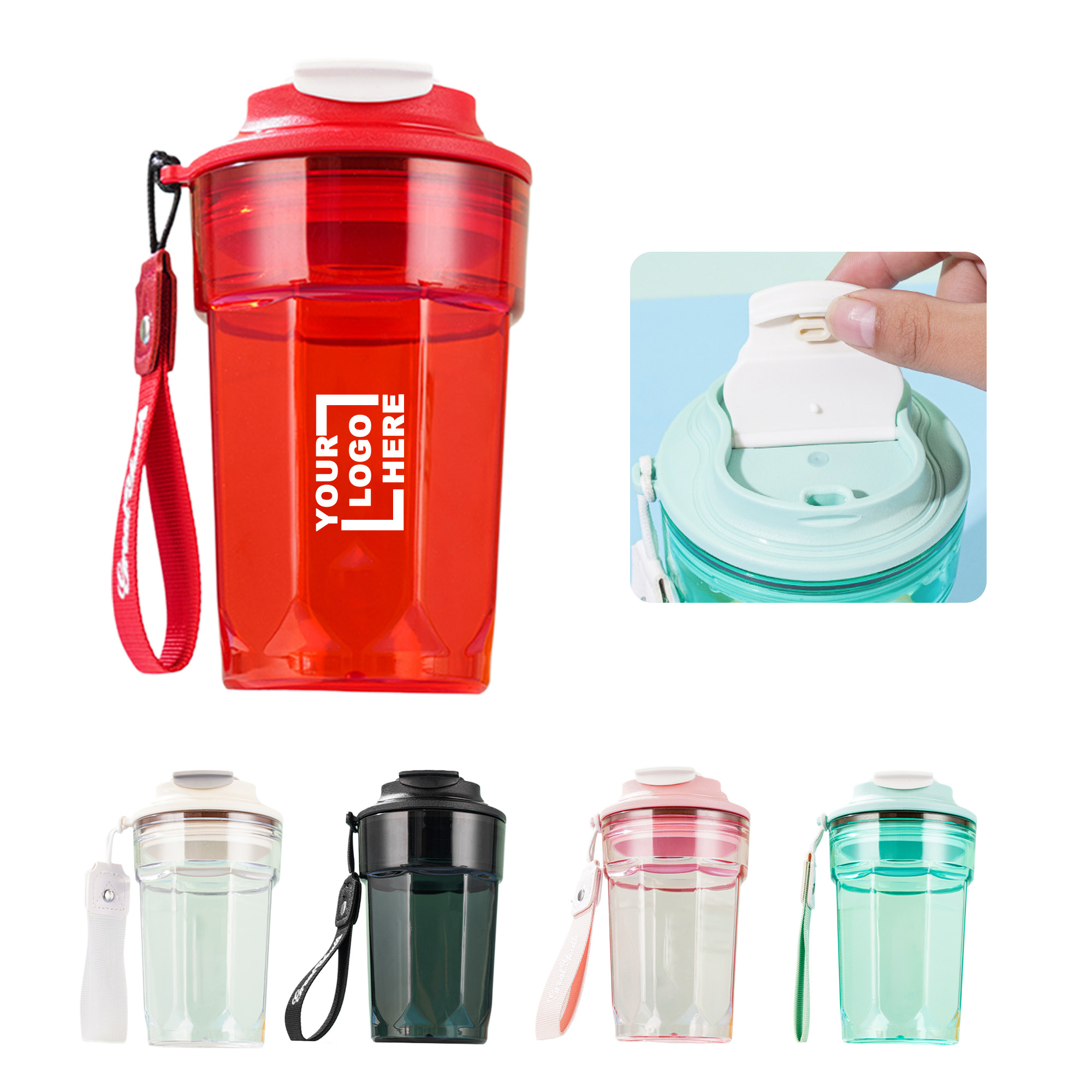 Portable Silicone & PC Water Bottle 3