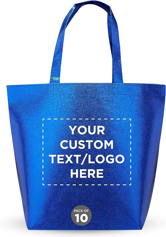 Luxurious Metallic Non-woven Shopping Tote Bag 1